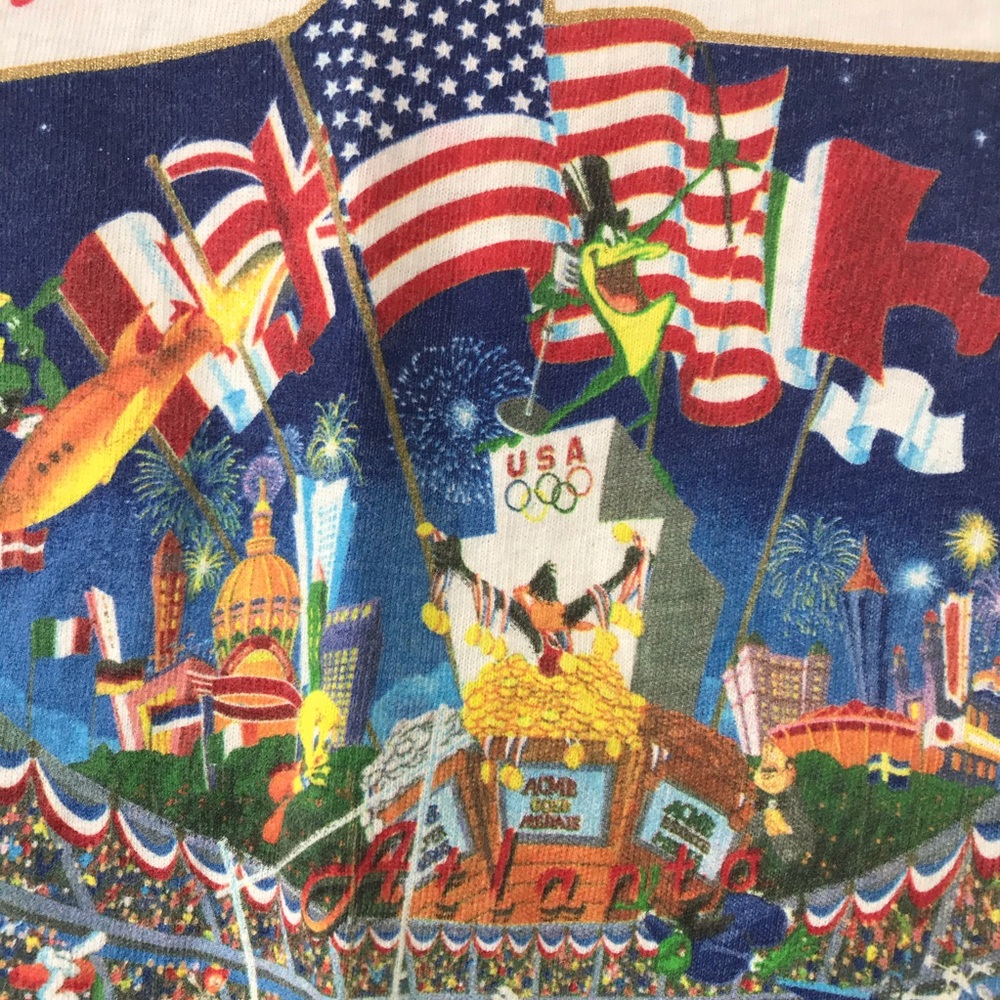 ❌Sold❌ Atlanta 1996 Olympics Looney Tunes T-Shirt - Picture 3 of 10